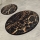 SET 2x Badezimmermatte GOLDES 60/100 cm schwarz/golden