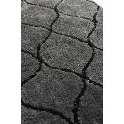 SET 2x Badezimmermatte INFINITY 60/100 cm anthrazit