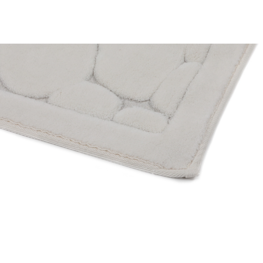SET 2x Badezimmermatte LINO 60/100 cm beige