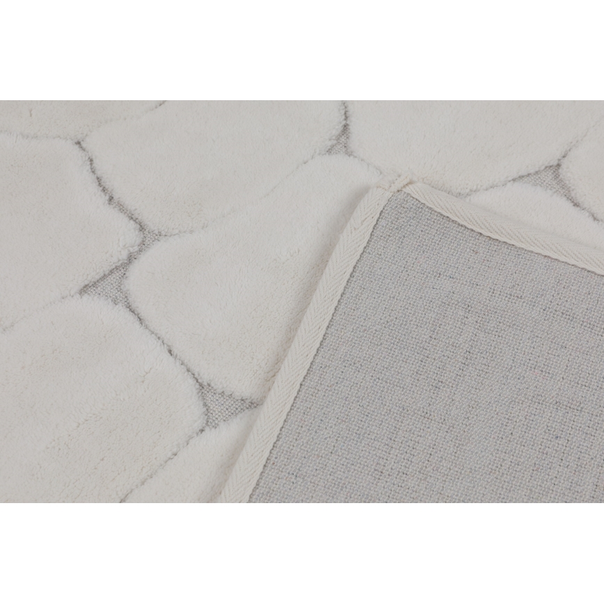 SET 2x Badezimmermatte LINO 60/100 cm beige