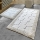 SET 2x Badezimmerteppich STONE 60/100 cm weiß
