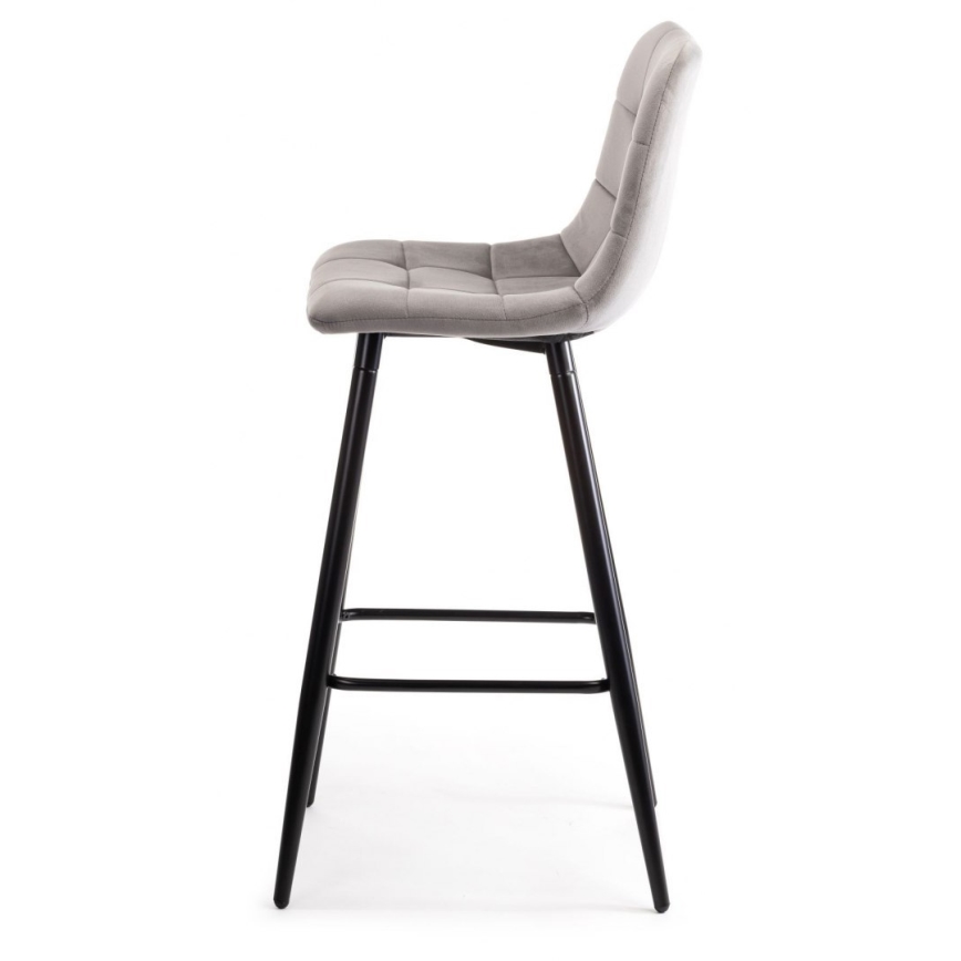 SET 2x Barhocker HOKER 105x44 cm grau