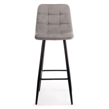 SET 2x Barhocker HOKER 105x44 cm grau