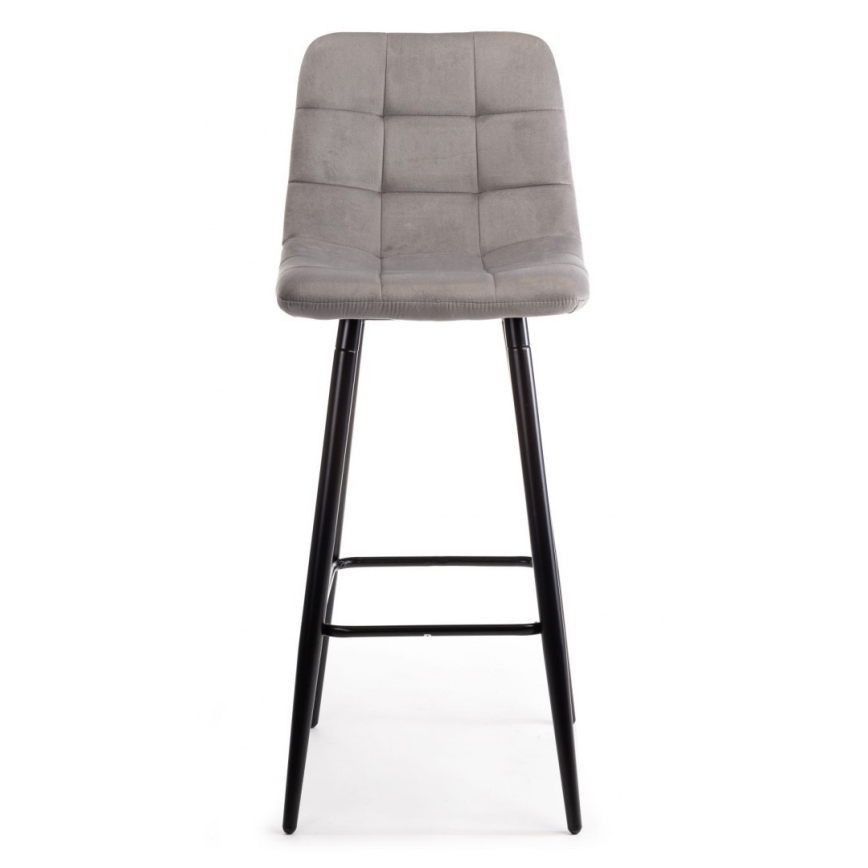 SET 2x Barhocker HOKER 105x44 cm grau
