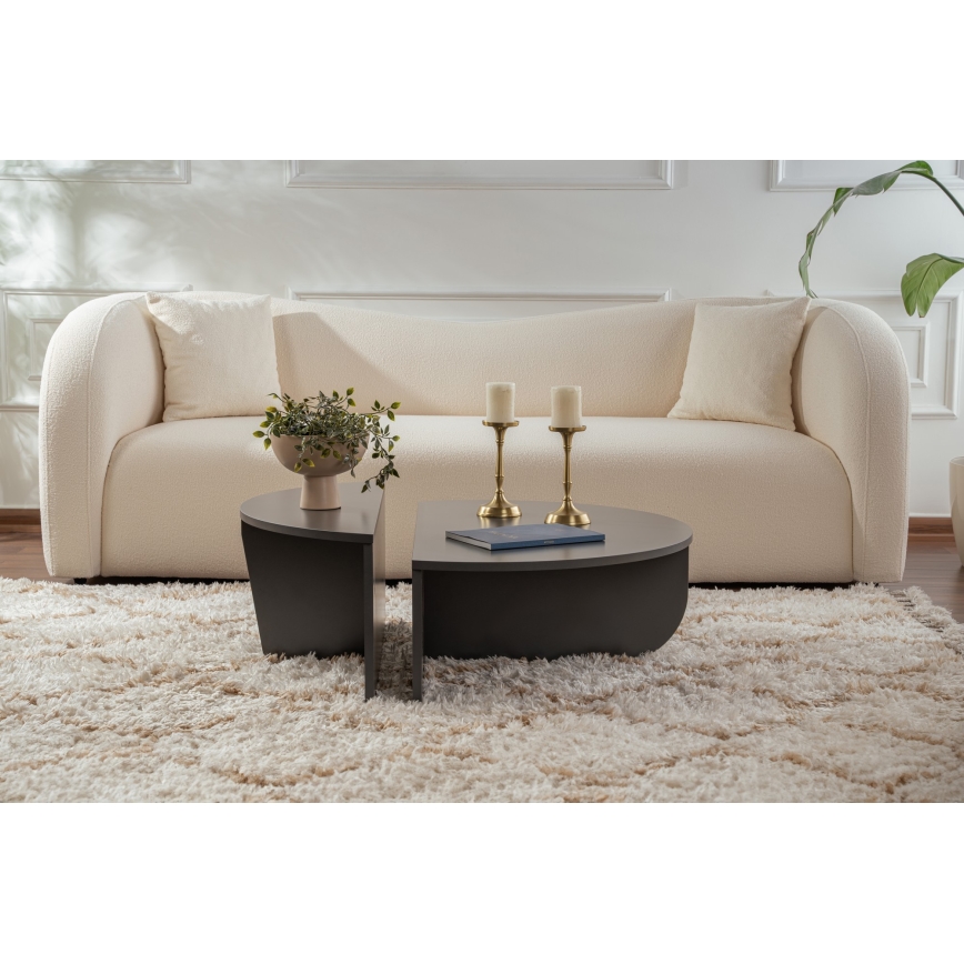 SET 2x Couchtisch ORION anthrazit