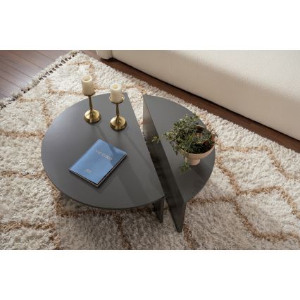 SET 2x Couchtisch ORION anthrazit