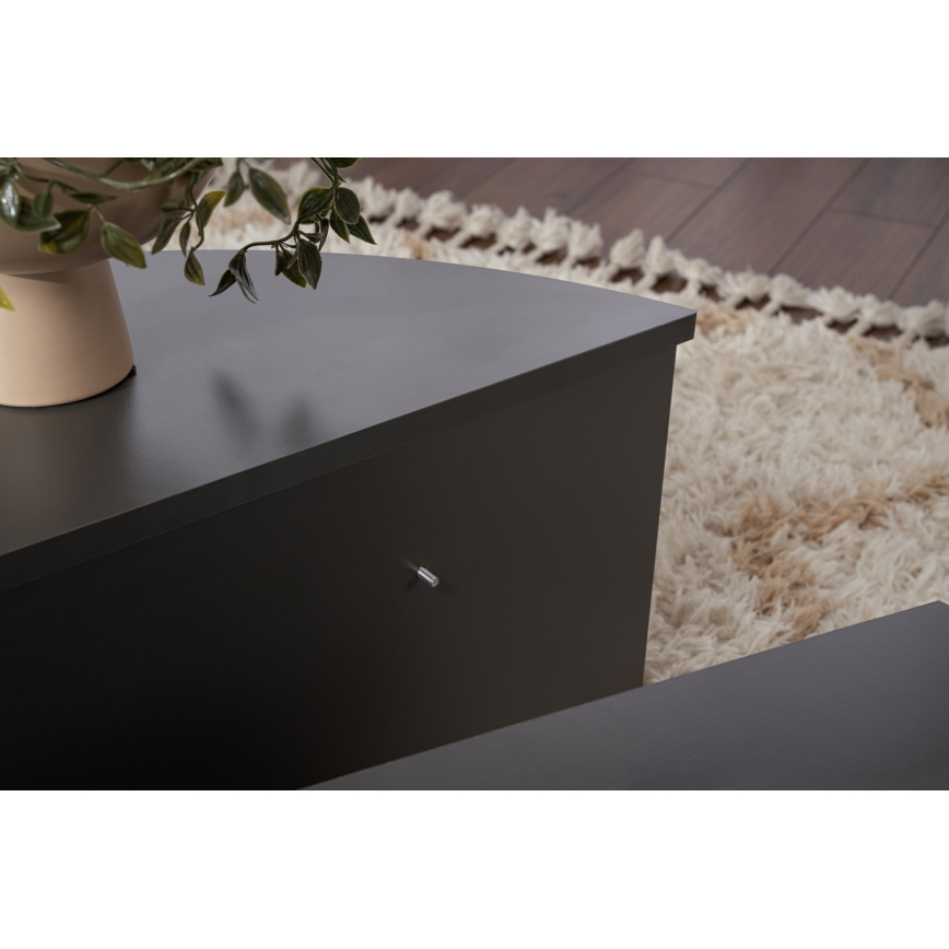 SET 2x Couchtisch ORION anthrazit