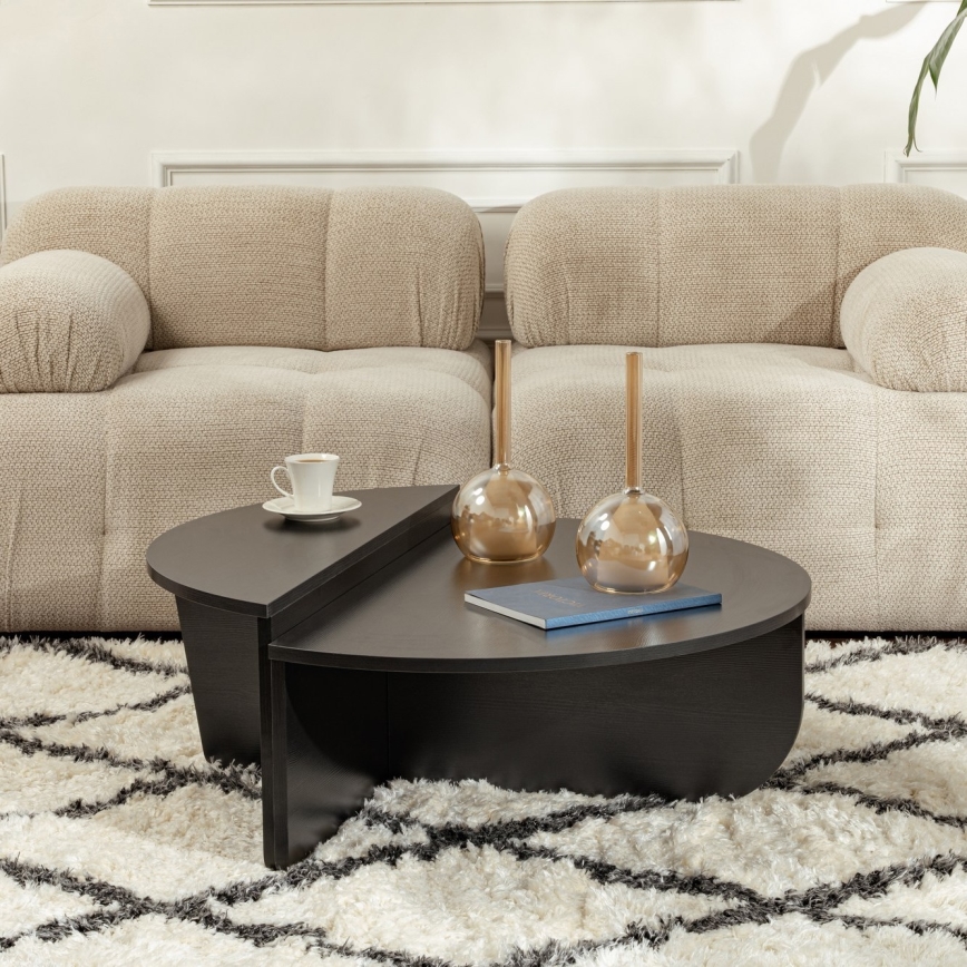 SET 2x Couchtisch ORION schwarz
