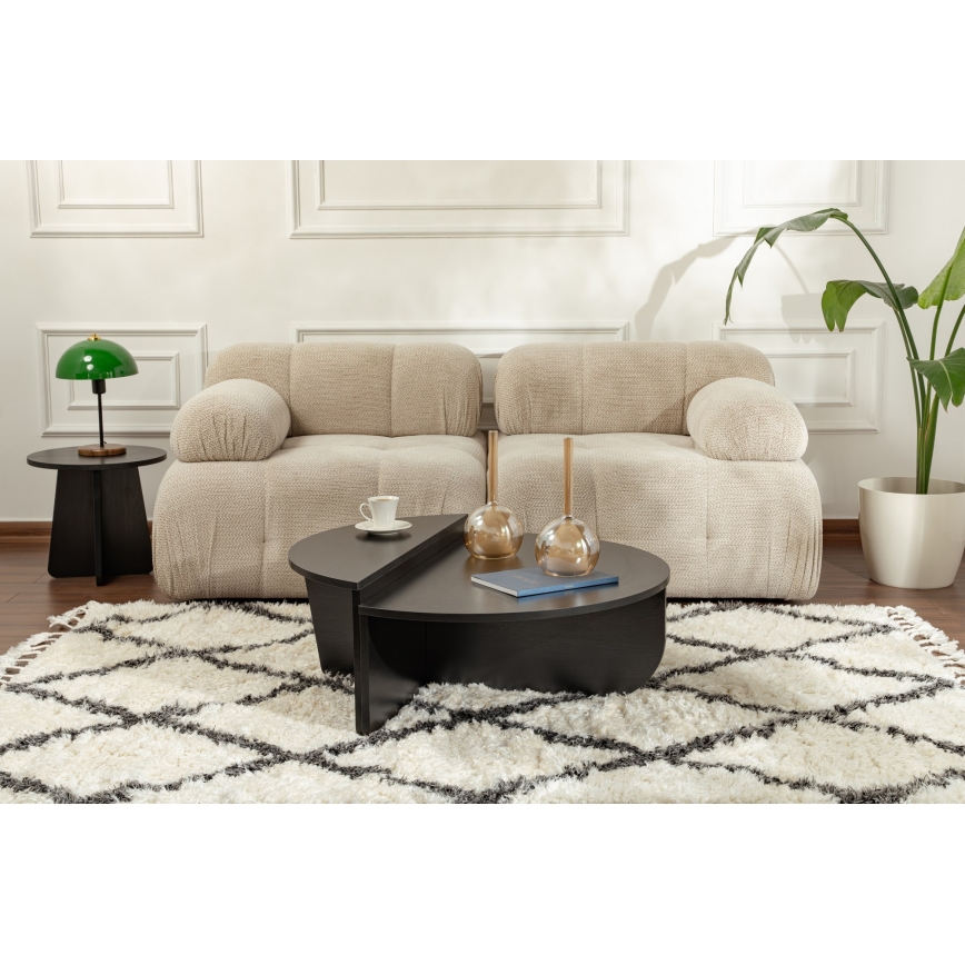 SET 2x Couchtisch ORION schwarz