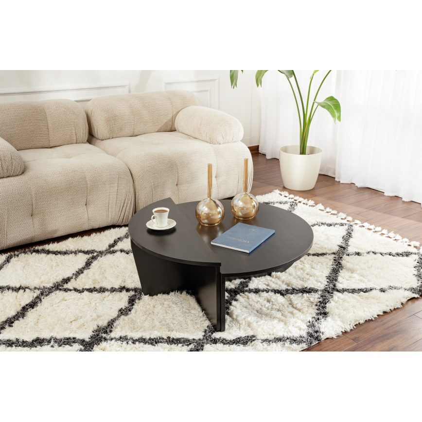 SET 2x Couchtisch ORION schwarz