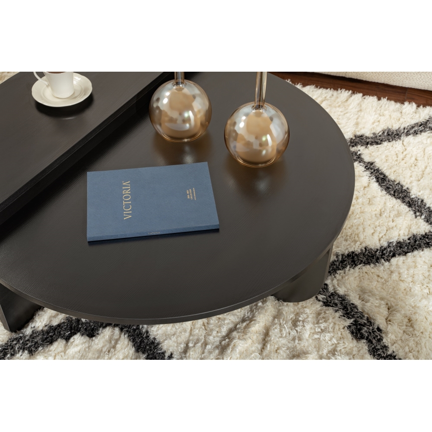 SET 2x Couchtisch ORION schwarz