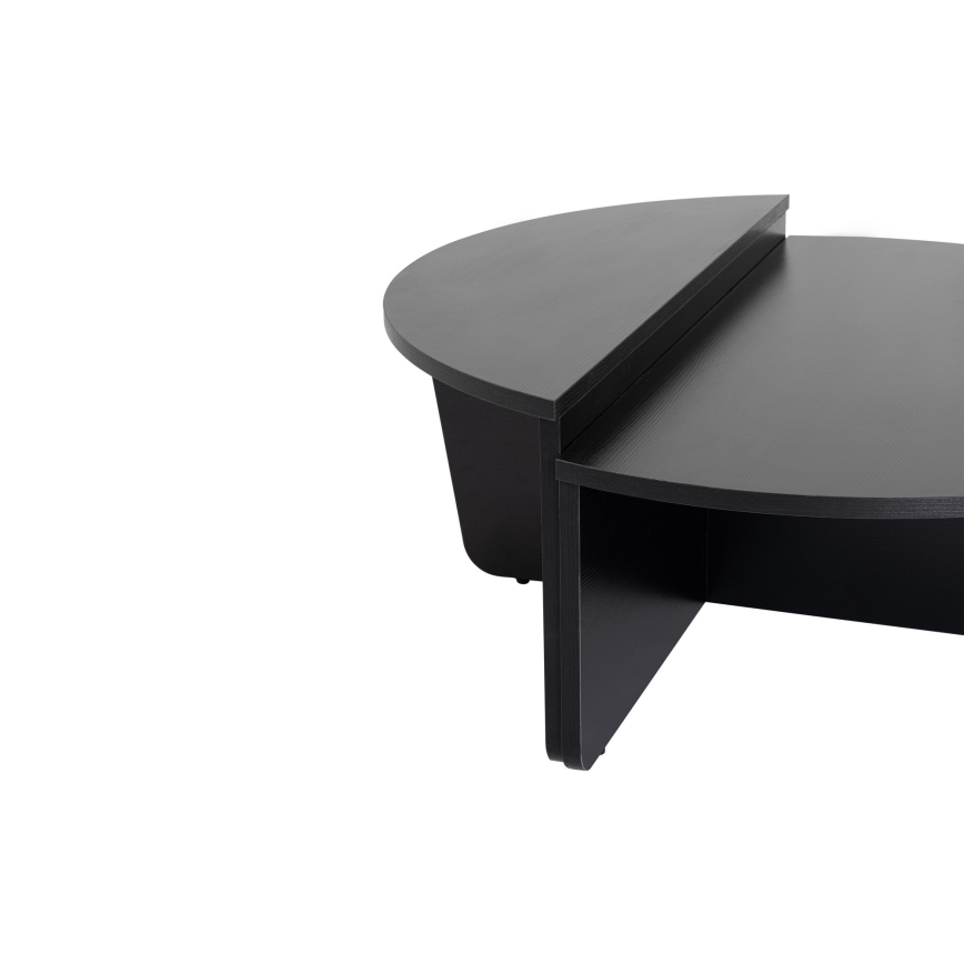 SET 2x Couchtisch ORION schwarz