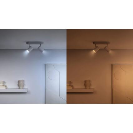 SET 2x dimmbare LED-Lampe PAR16 GU10/4,7W/230V 2700-6500K CRI 90 Wi-Fi - WiZ
