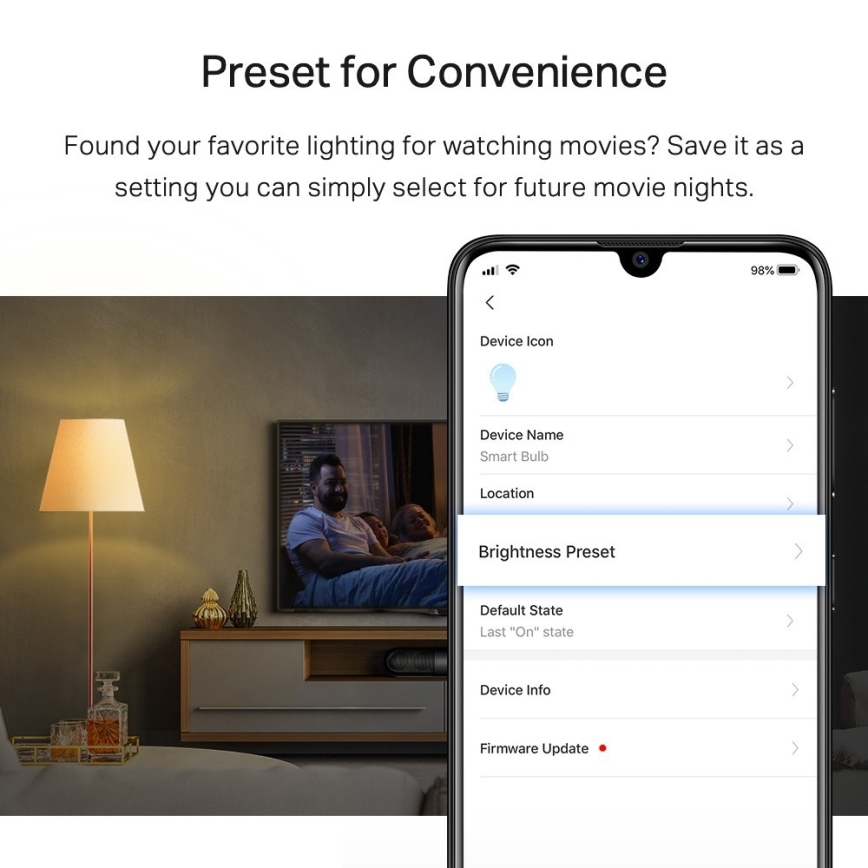 SET 2x dimmbare LED-Lampe A60 E27/8,7W/230V 2700K Wi-Fi - TP-Link