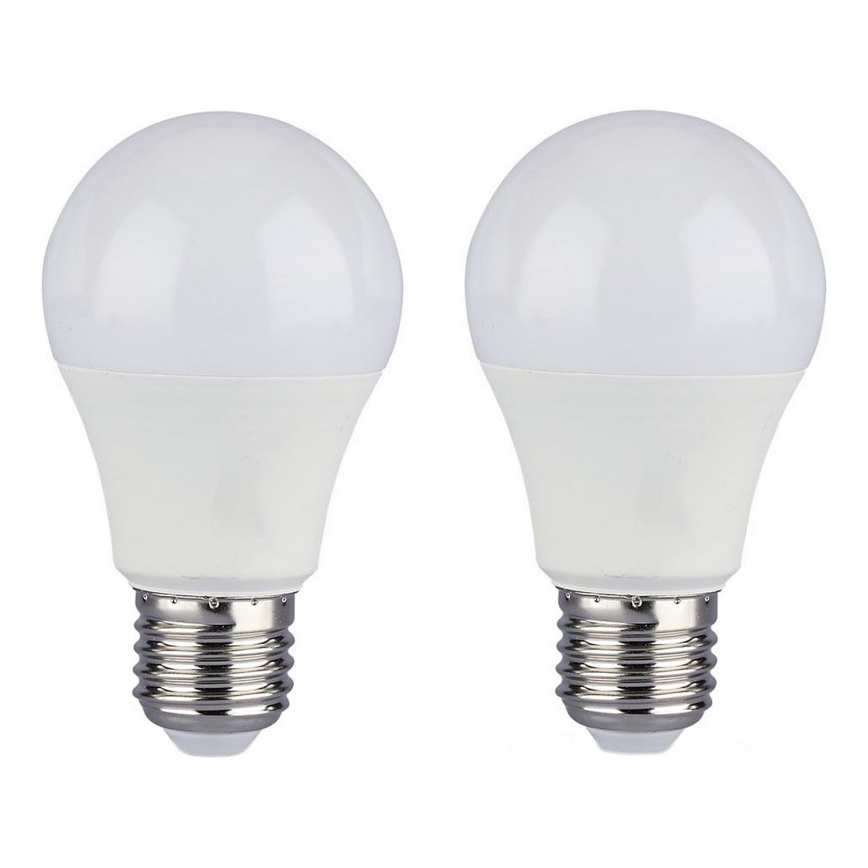 SET 2x Dimmbare LED-Lampe A60 E27/9W/230V 4000K