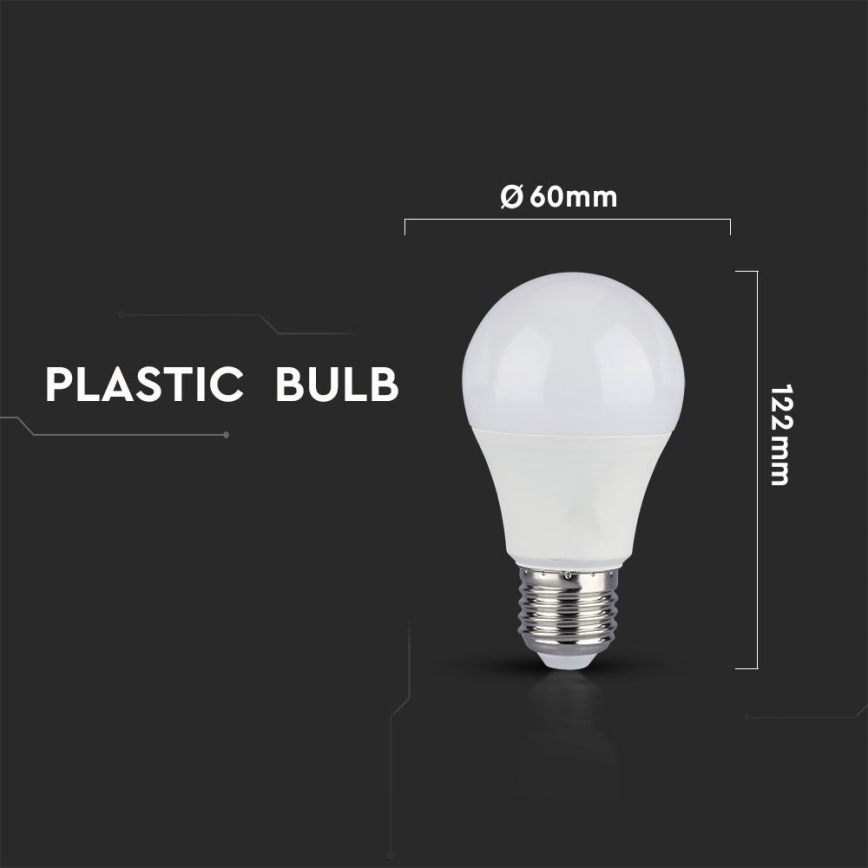 SET 2x Dimmbare LED-Lampe A60 E27/9W/230V 4000K