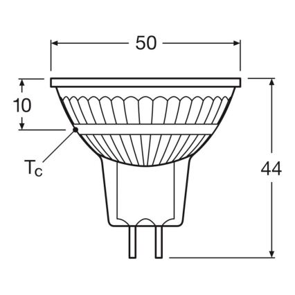 SET 2x dimmbare LED-Reflektorlampe MR16 GU5,3/5W/12V 2700K 36° CRI 90 - Osram