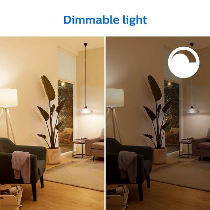 SET 2x Dimmbare LED-RGB-Glühlampe Philips A60 E27/8W/230V Wi-Fi