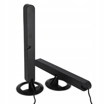 Set 2x dimmbare LED-RGBIC-Tischlampen LED/5W/5V schwarz + Fernbedienung