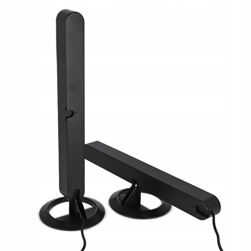 Set 2x dimmbare LED-RGBIC-Tischlampen LED/5W/5V schwarz + Fernbedienung
