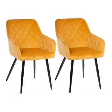 SET 2x Esszimmerstuhl RICO orange