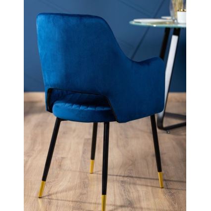 SET 2x Esszimmerstuhl SENKO blau