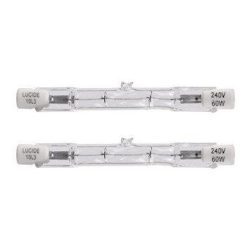SET 2x Halogen dimmbar bulb R7S/60W/230V - Lucide 50210/00/60 80 mm