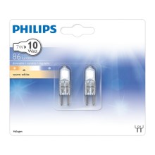 SET 2x Halogenlampe Philips G4/7W/12V