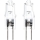 SET 2x Hochleistungs-Glühlampe G4/10W/12V 2700K - Aigostar