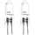 SET 2x Hochleistungs-Glühlampe G4/20W/12V 2700K - Aigostar