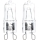 SET 2x Hochleistungs-Glühlampe G9/40W/230V 2700K - Aigostar