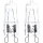SET 2x Hochleistungs-Glühlampe G9/40W/230V 2700K - Aigostar