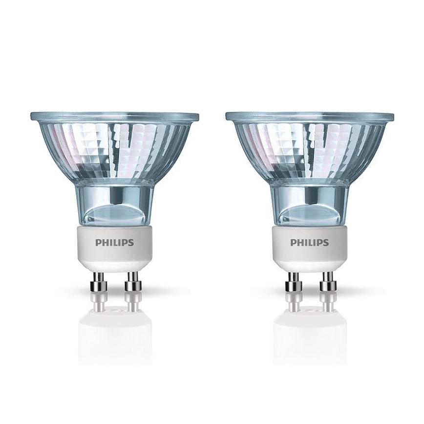 SET 2x Hochleistungs-Leuchtmittel Philips HALOGEN GU10/35W/230V 2800K