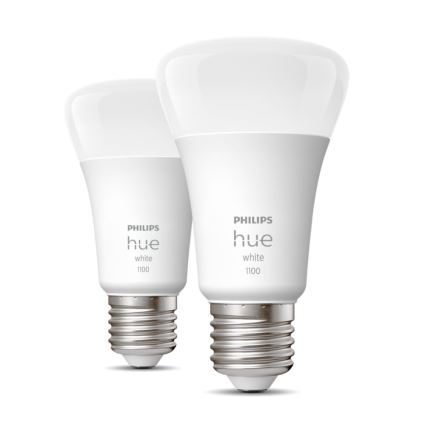 SET 2x LED dimmbare Glühbirne Philips Hue WHITE E27/9,5W/230V 2700K