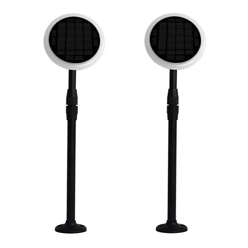 SET 2x LED Einstellbare Solarleuchte GARDEN LED/3W/5V 42-80 cm 4000K IP65