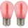 SET 2x LED-Glühbirne PARTY E27/0,3W/36V rot