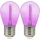 SET 2x LED-Glühbirne PARTY E27/0,3W/36V violett