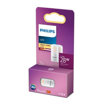 SET 2x LED Glühbirne Philips G4/2,7W/12V 2700K