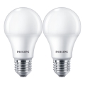 SET 2x LED-Glühlampe Philips A60 E27/10W/230V 4000K