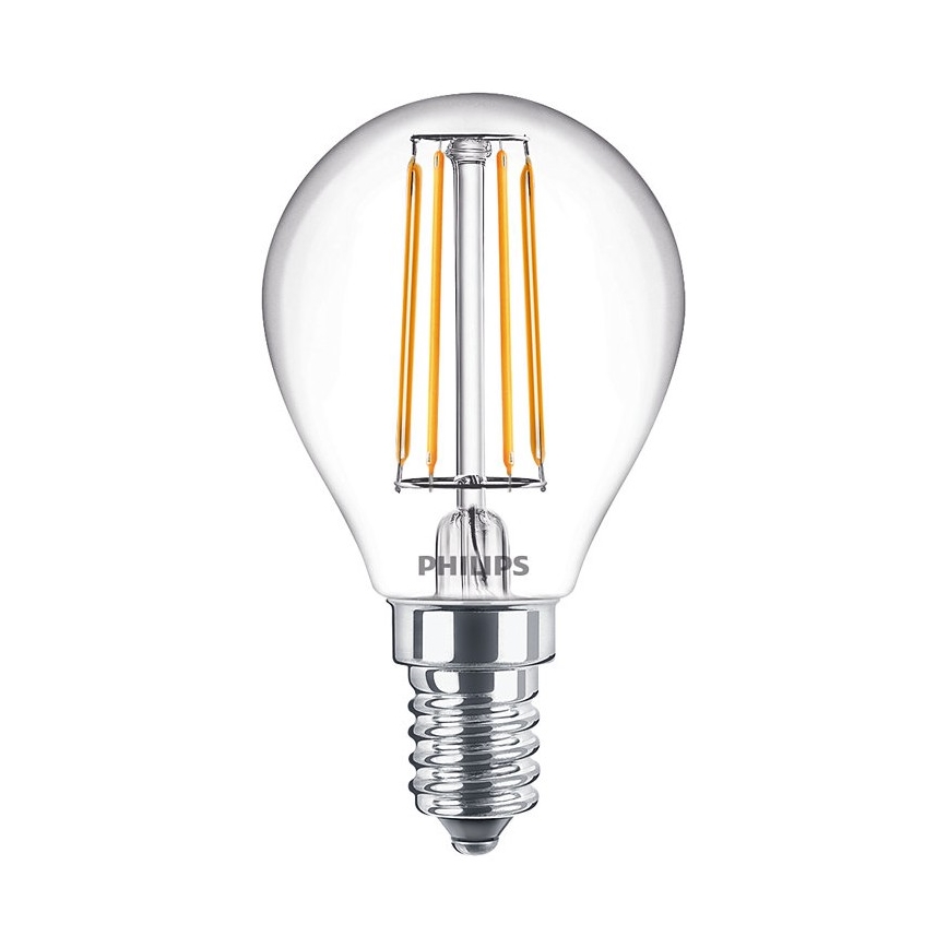 SET 2x LED Glühlampe VINTAGE Philips E14/4,3W/230V 2700K