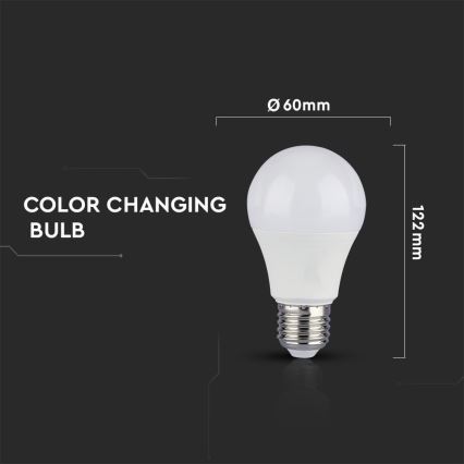 SET 2x LED-Lampe A60 E27/9W/230V 3000/4000/6400K