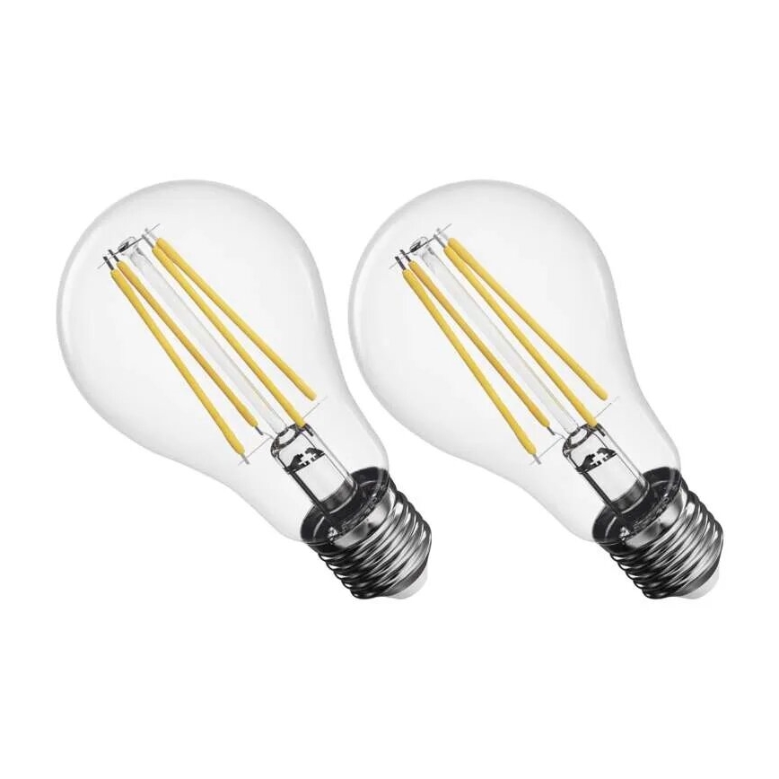 SET 2x LED-Lampe FILAMENT A60 E27/5,9W/230V 2700K