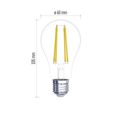 SET 2x LED-Lampe FILAMENT A60 E27/5,9W/230V 2700K