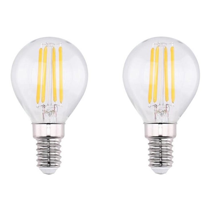 SET 2x LED-Lampe VINTAGE E14/4W/230V 2700K - Globo 10589-2K