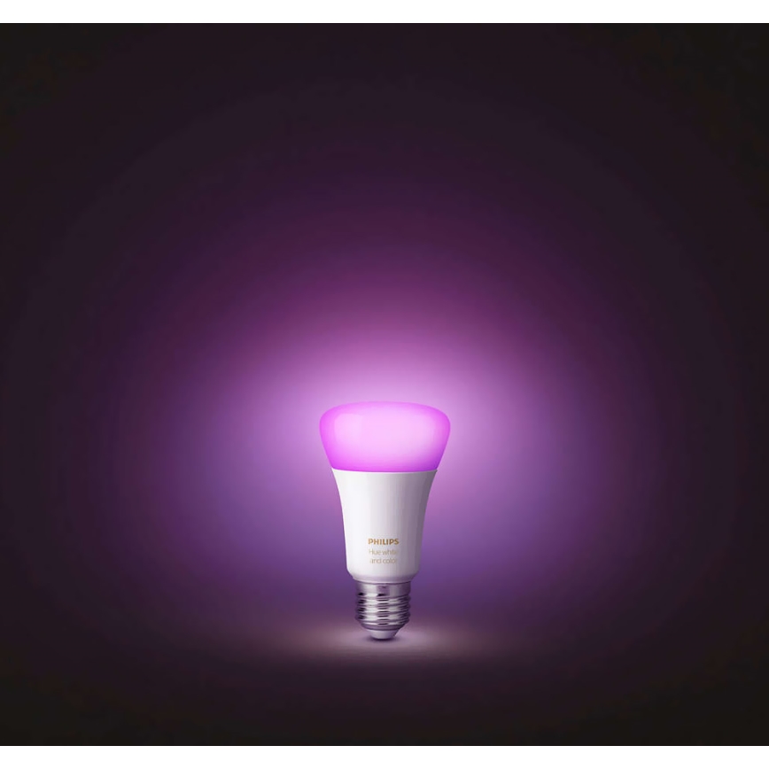 SET 2x LED RGB dimmbare Glühbirne Philips HUE WHITE AND COLOR AMBIANCE E27/10W/230V