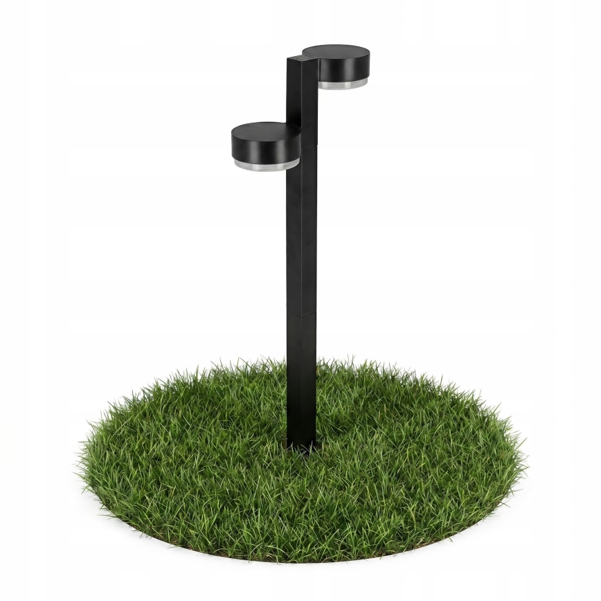 SET 2x LED Solarlampe 2xLED/1W/3,7V 1200 mAh 55 cm IP65 schwarz