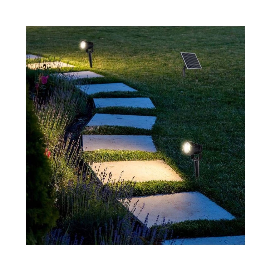 SET 2x LED-Solarlampe für den Außenbereich 2xLED/1,2W/3,7V IP65 3000K