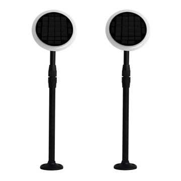 SET 2x LED verstellbare Solarlampe GARDEN LED/3W/5V 42-80 cm 3000K IP65 1000 mAh