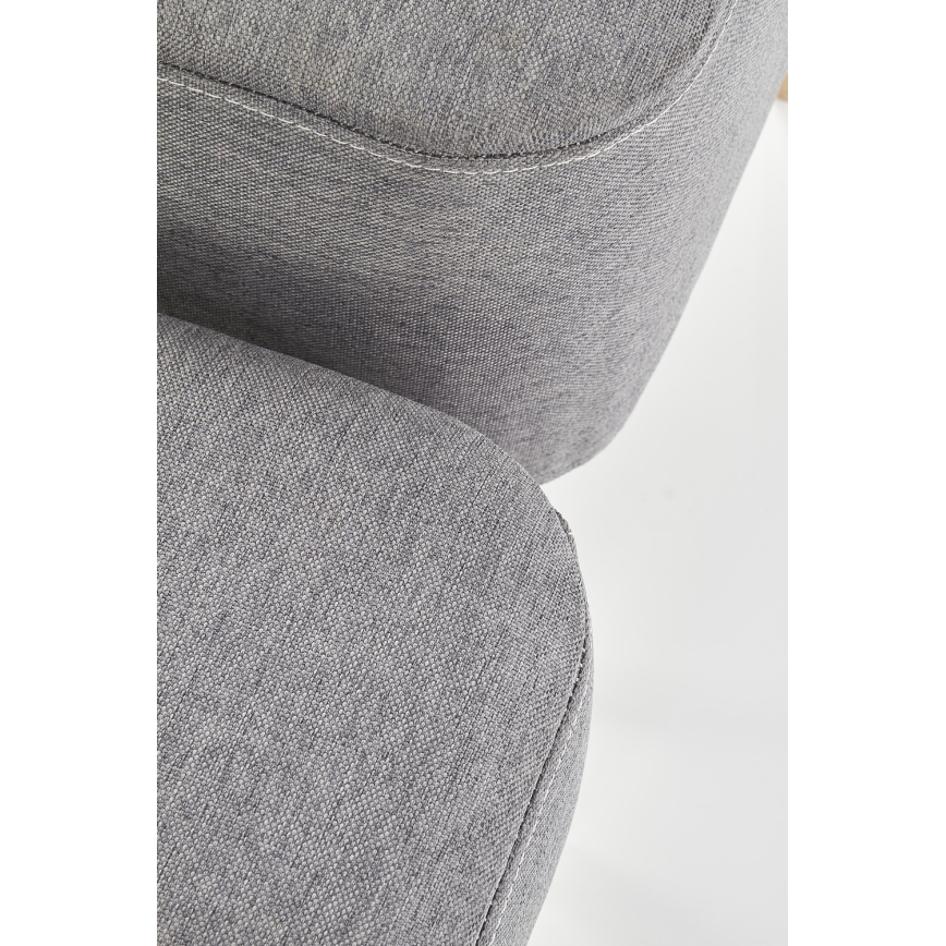 SET 2x Sitzhocker PULA 48x43 cm grau/beige