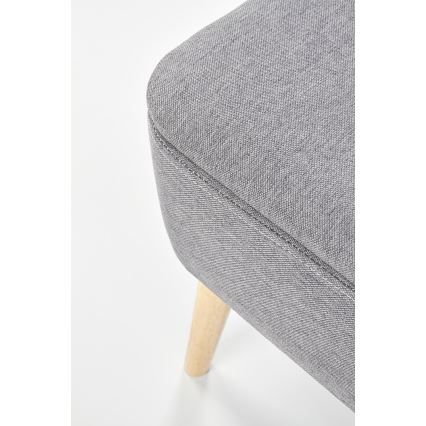 SET 2x Sitzhocker PULA 48x43 cm grau/beige